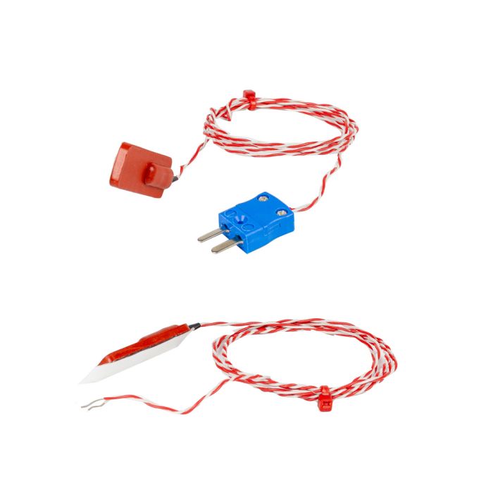 Thermocouple patch en caoutchouc de silicone, PFA double torsad