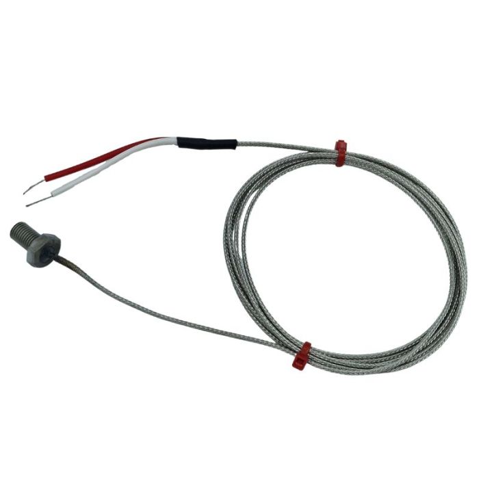 Thermocouple  boulons, acier inoxydable en fibre de verre sur cble tress