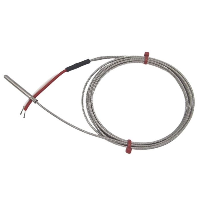 Thermocouple fabriqu avec mise  la terre dans un tube en acier inoxydable, cble surtress en acier inoxydable en fibre de verre