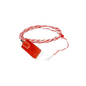 Patch en caoutchouc de silicone thermocouple PFA twin torsad avec terminaison  queues nues - Type K JIS - 2m