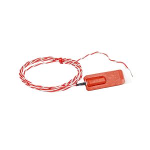 Patch en caoutchouc de silicone thermocouple PFA twin torsad avec terminaison  queues nues - Type K JIS - 5m