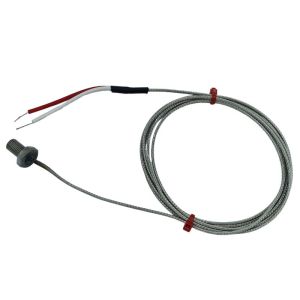 Thermocouple  boulons, acier inoxydable en fibre de verre sur cble tress - JIS Type K - Pas de filetage M8x1mm - Taille du boulon 13mm