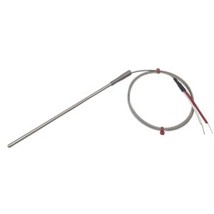 Sonde thermocouple  usage gnral, cble isol en fibre de verre avec sur-tresse en acier inoxydable - Type K JIS avec terminaison  queues nues - Longueur de 1 m