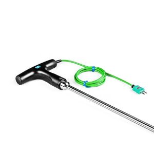 Sonde  aiguille portable en forme de T - Asphalte ou transformation des aliments Type K - Longueur 1,4 m